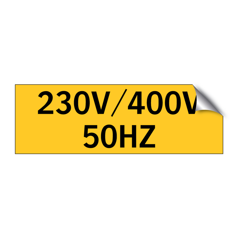 230V/400V 50HZ