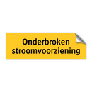 Onderbroken stroomvoorziening