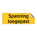 Spanning toegepast