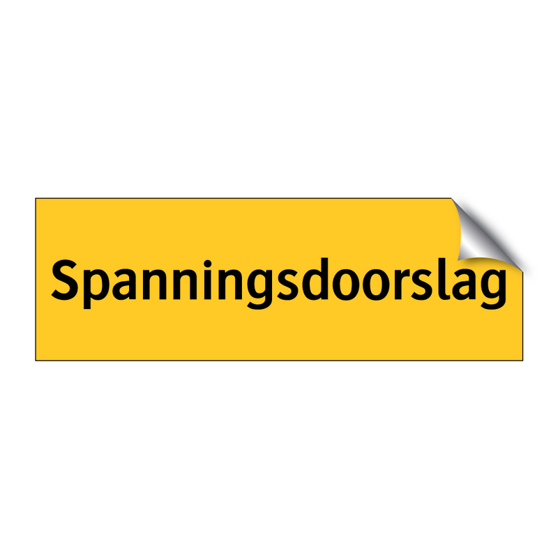Spanningsdoorslag