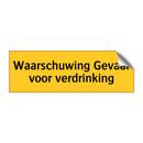 Waarschuwing Gevaar voor verdrinking