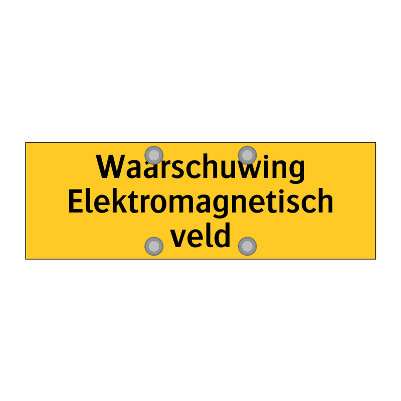 Waarschuwing Elektromagnetisch veld