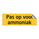 Pas op voor ammoniak