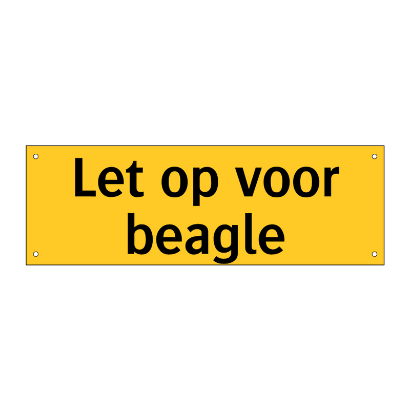 Let op voor beagle