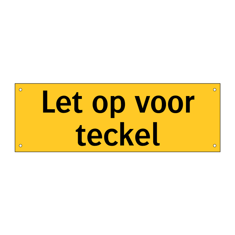 Let op voor teckel