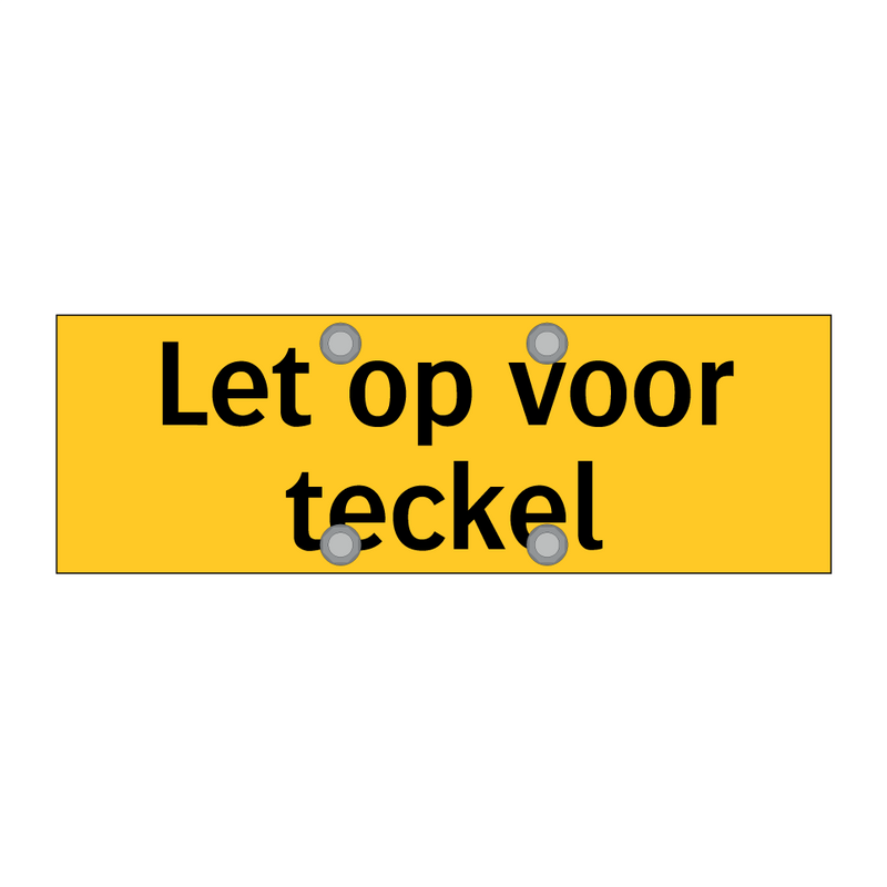 Let op voor teckel