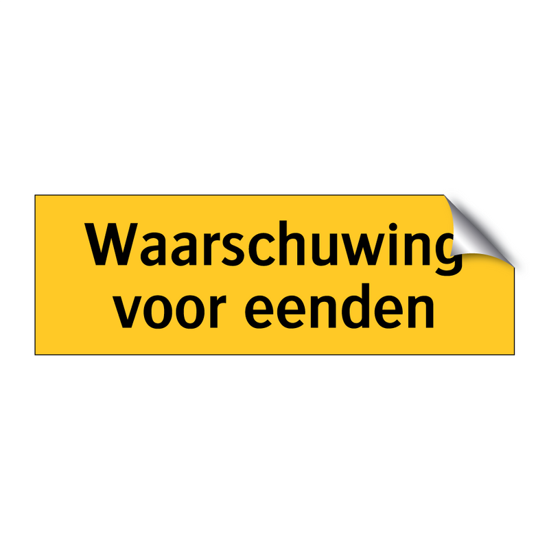 Waarschuwing voor eenden