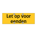 Let op voor eenden