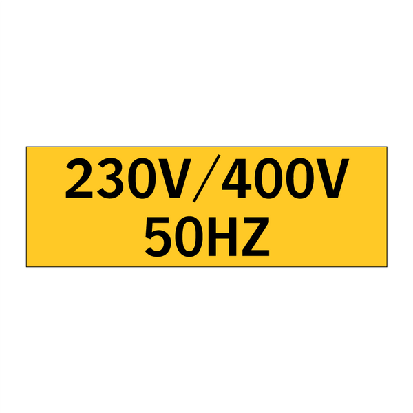 230V/400V 50HZ