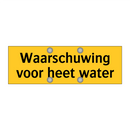 Waarschuwing voor heet water