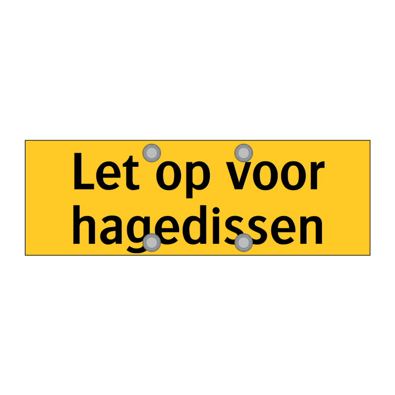 Let op voor hagedissen