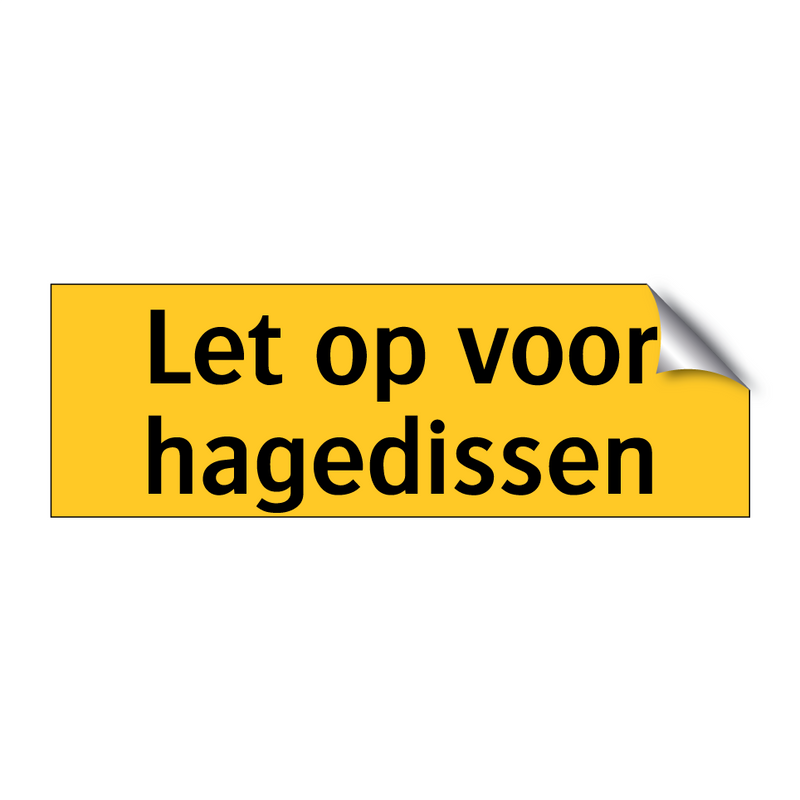 Let op voor hagedissen