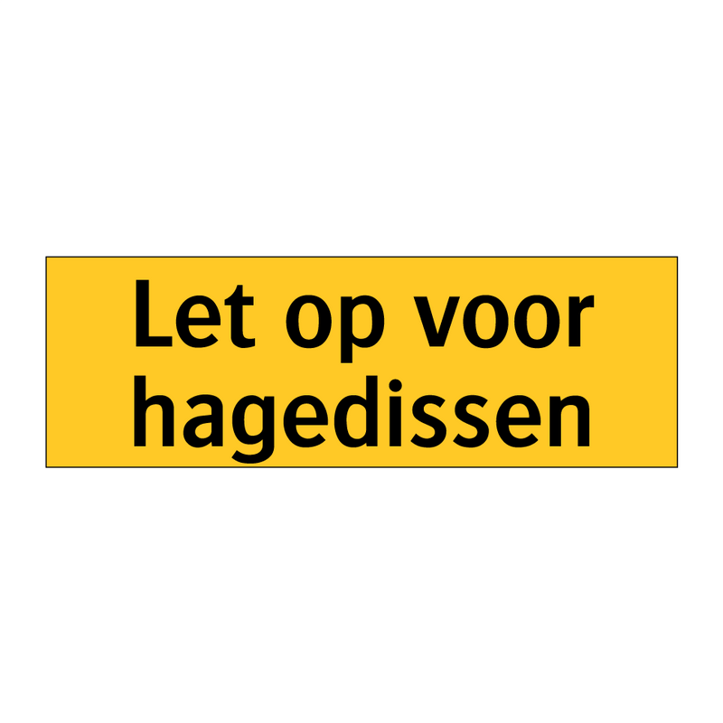 Let op voor hagedissen