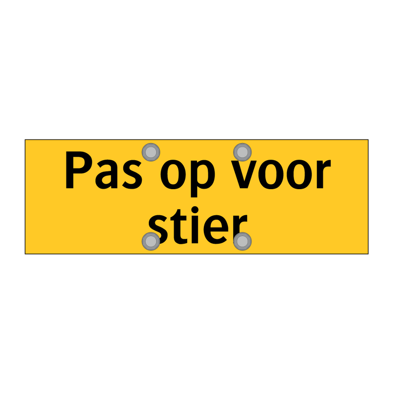 Pas op voor stier