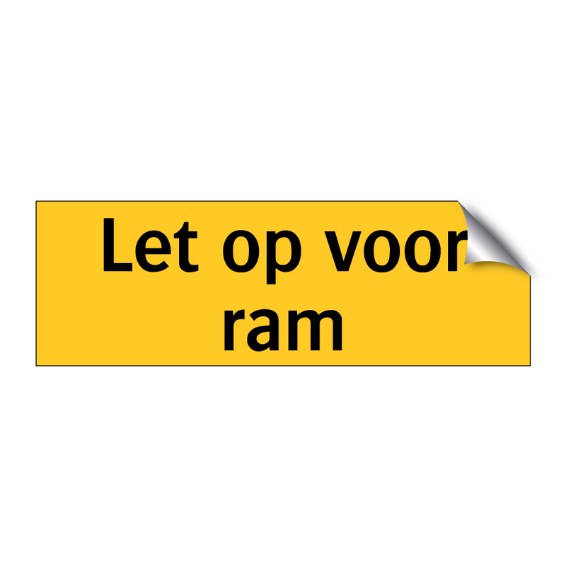 Let op voor ram
