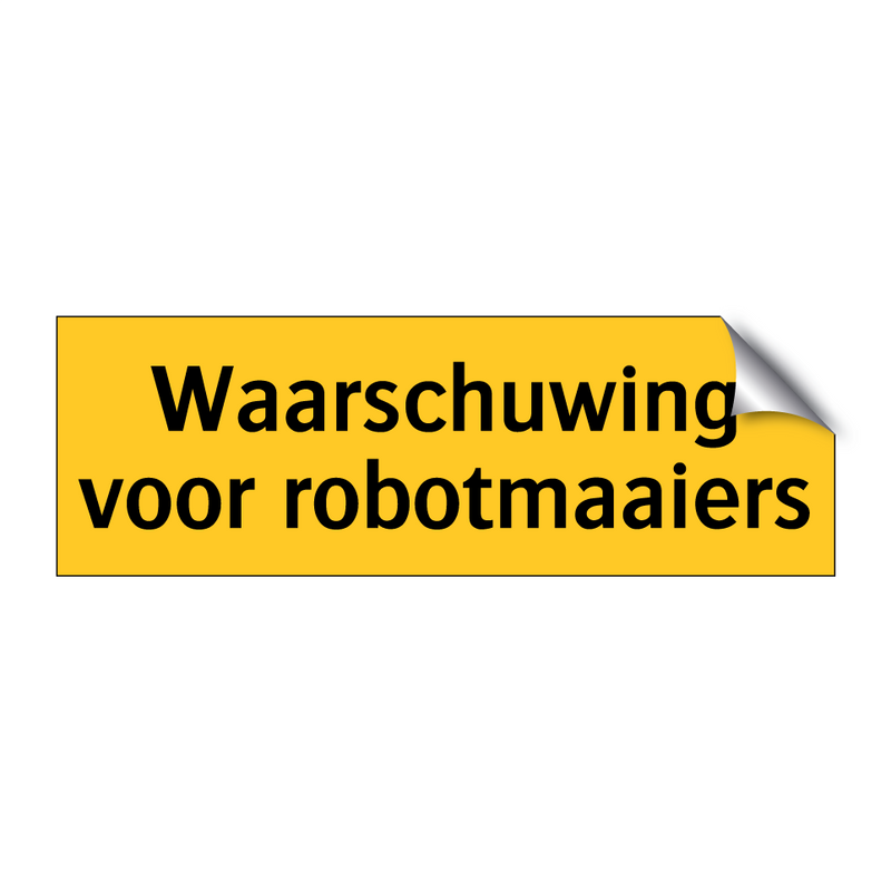 Waarschuwing voor robotmaaiers