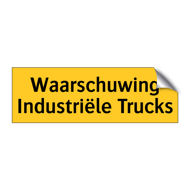 Waarschuwing Industriële Trucks