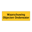 Waarschuwing Objecten Onderwater