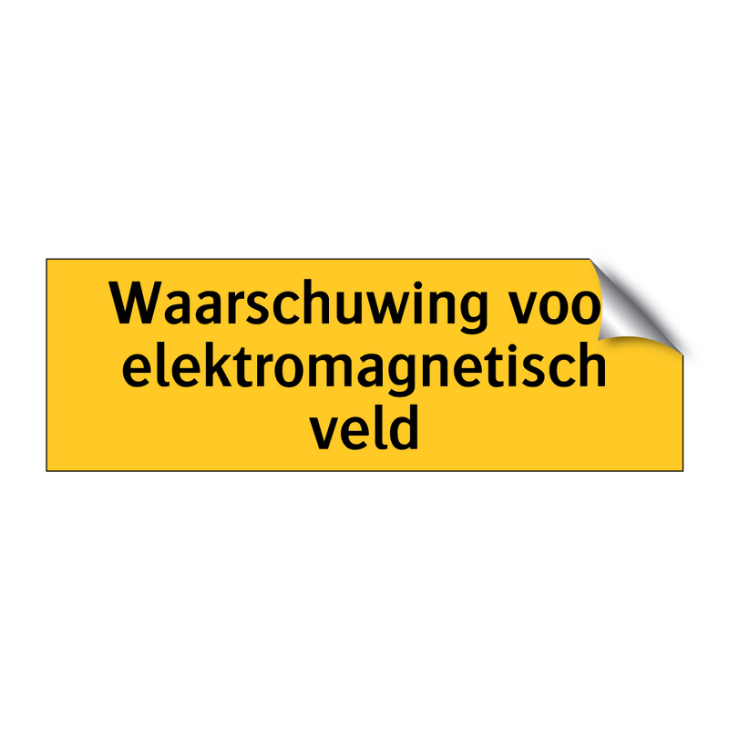 Waarschuwing voor elektromagnetisch veld