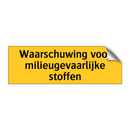 Waarschuwing voor milieugevaarlijke stoffen