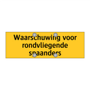 Waarschuwing voor rondvliegende spaanders