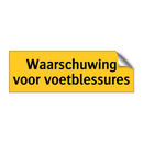 Waarschuwing voor voetblessures