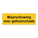 Waarschuwing voor gehoorschade