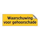 Waarschuwing voor gehoorschade