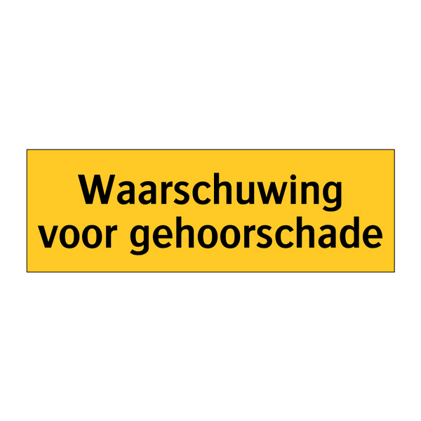 Waarschuwing voor gehoorschade