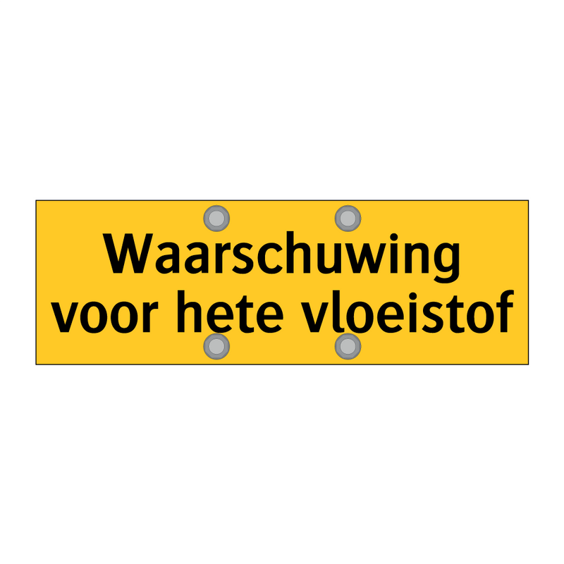 Waarschuwing voor hete vloeistof