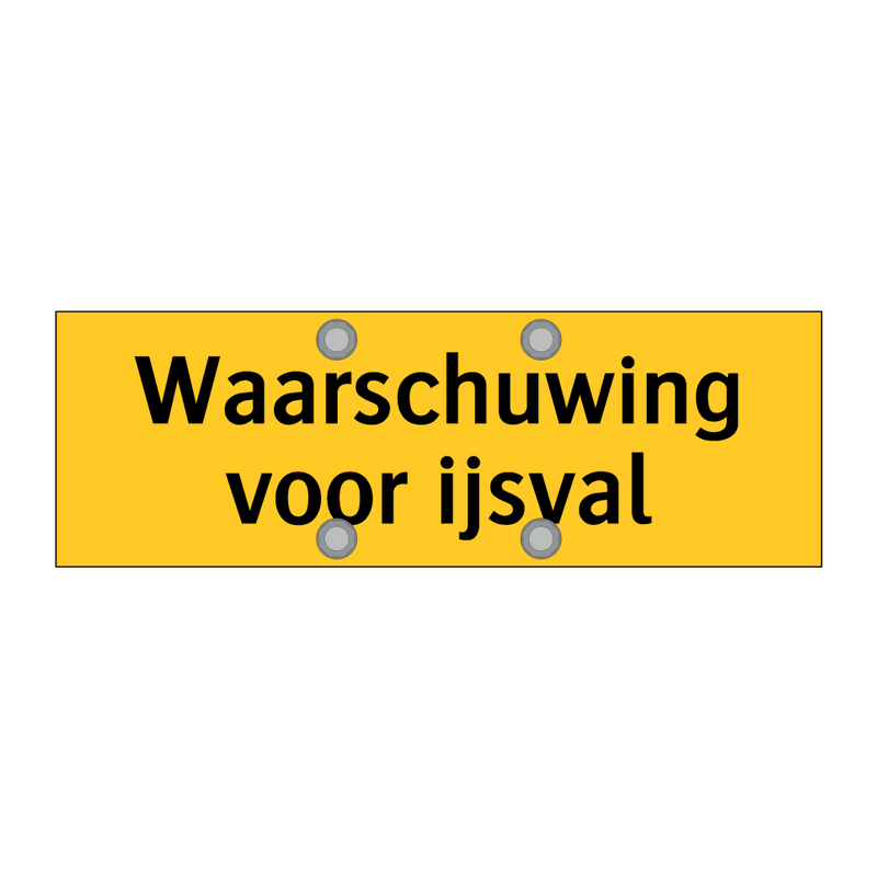 Waarschuwing voor ijsval