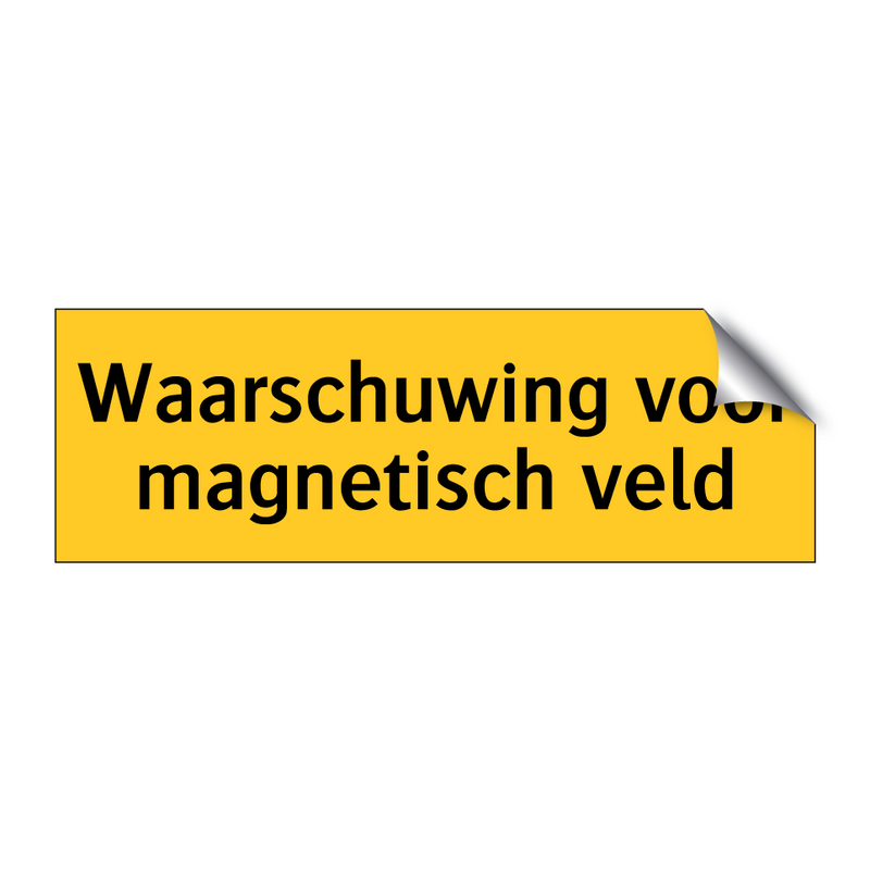 Waarschuwing voor magnetisch veld