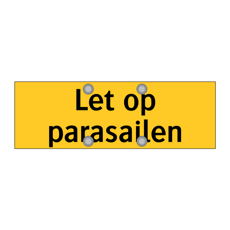 Let op parasailen