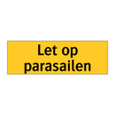 Let op parasailen