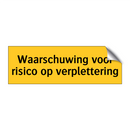 Waarschuwing voor risico op verplettering