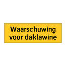 Waarschuwing voor daklawine
