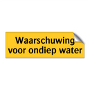Waarschuwing voor ondiep water