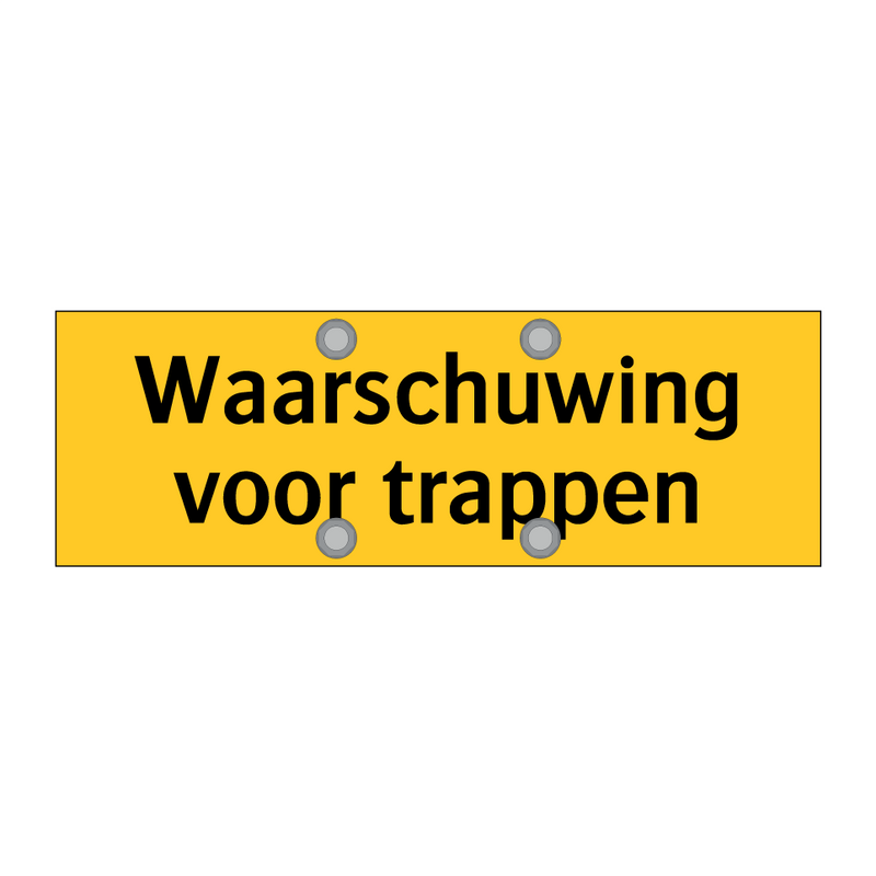 Waarschuwing voor trappen