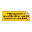 Waarschuwing voor gevaarlijke sterke stroming - gevaar /.../