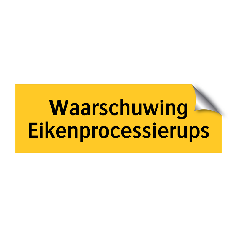 Waarschuwing Eikenprocessierups