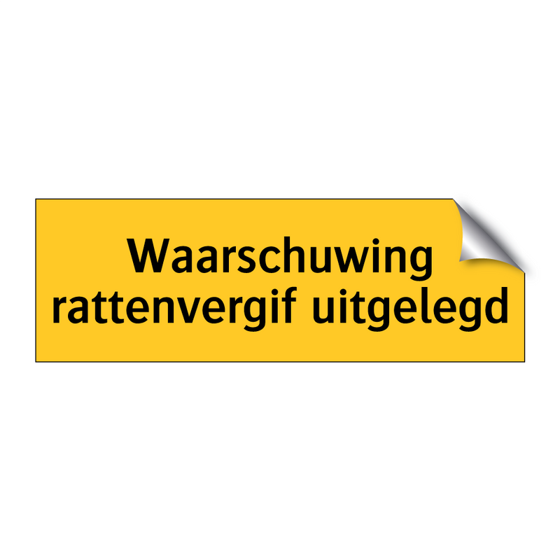 Waarschuwing rattenvergif uitgelegd