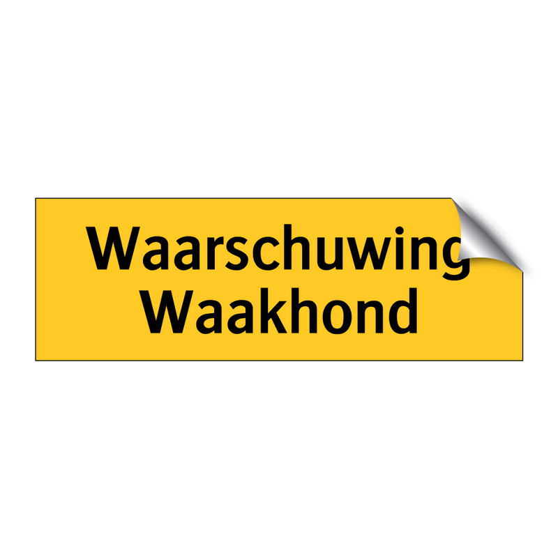 Waarschuwing Waakhond