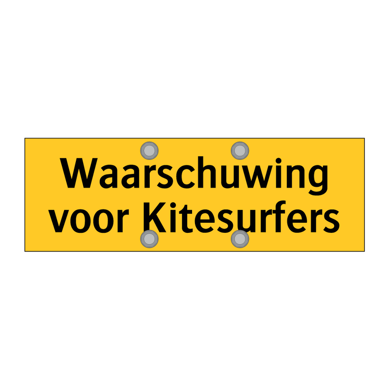 Waarschuwing voor Kitesurfers