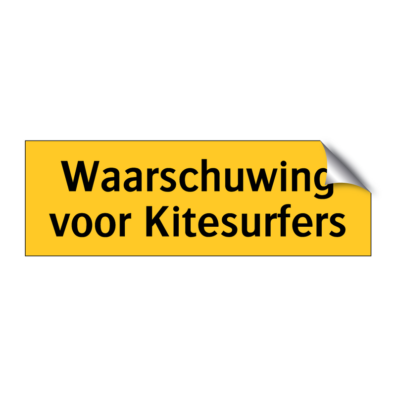 Waarschuwing voor Kitesurfers