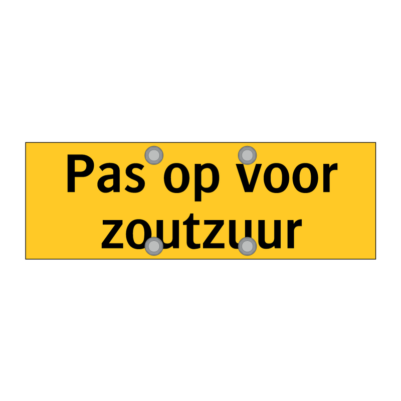 Pas op voor zoutzuur