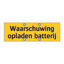 Waarschuwing opladen batterij