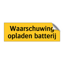Waarschuwing opladen batterij