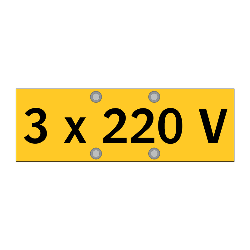 3 x 220 V