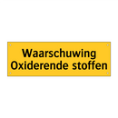 Waarschuwing Oxiderende stoffen