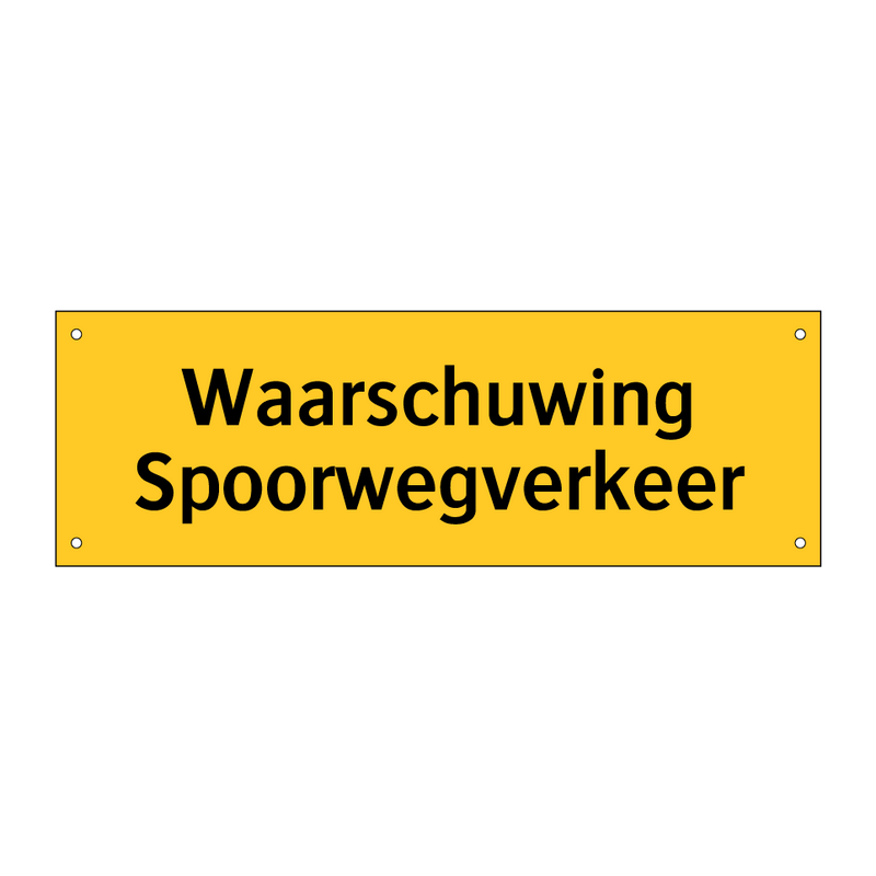 Waarschuwing Spoorwegverkeer
